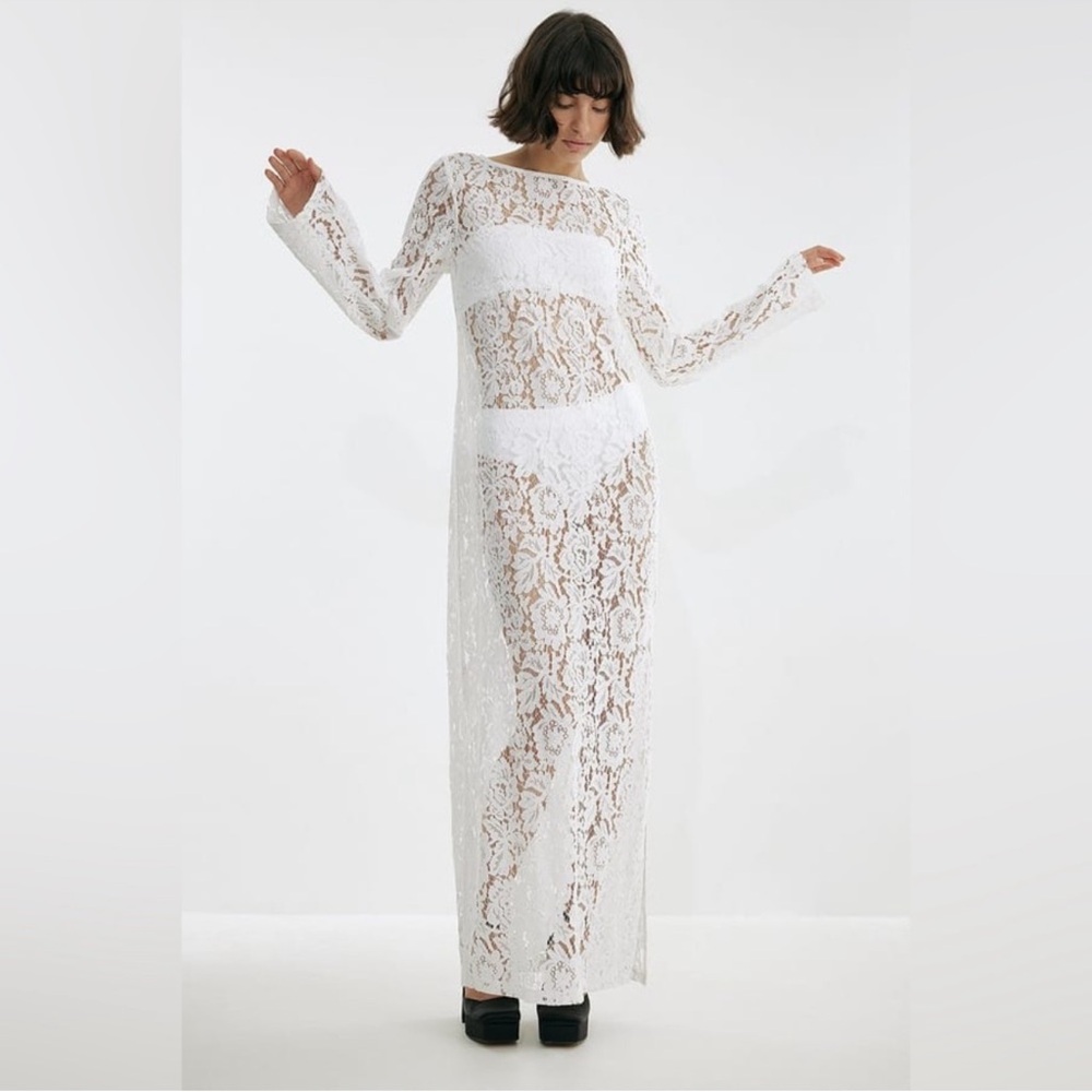 ISO DO NOT BUY - Josefine HJ X NA KD white lace dress